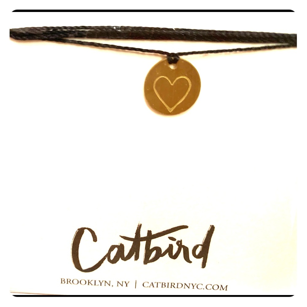 Catbird delicate heart pendant